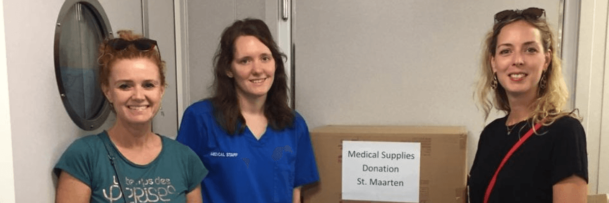 SMMC ontvangt donatie van medische benodigdheden van Sky Princess